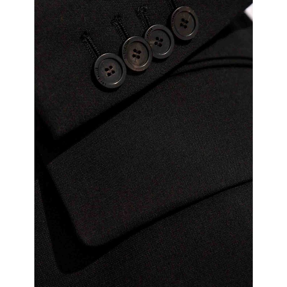 Balenciaga Black Wool Jackets And Coat Balenciaga