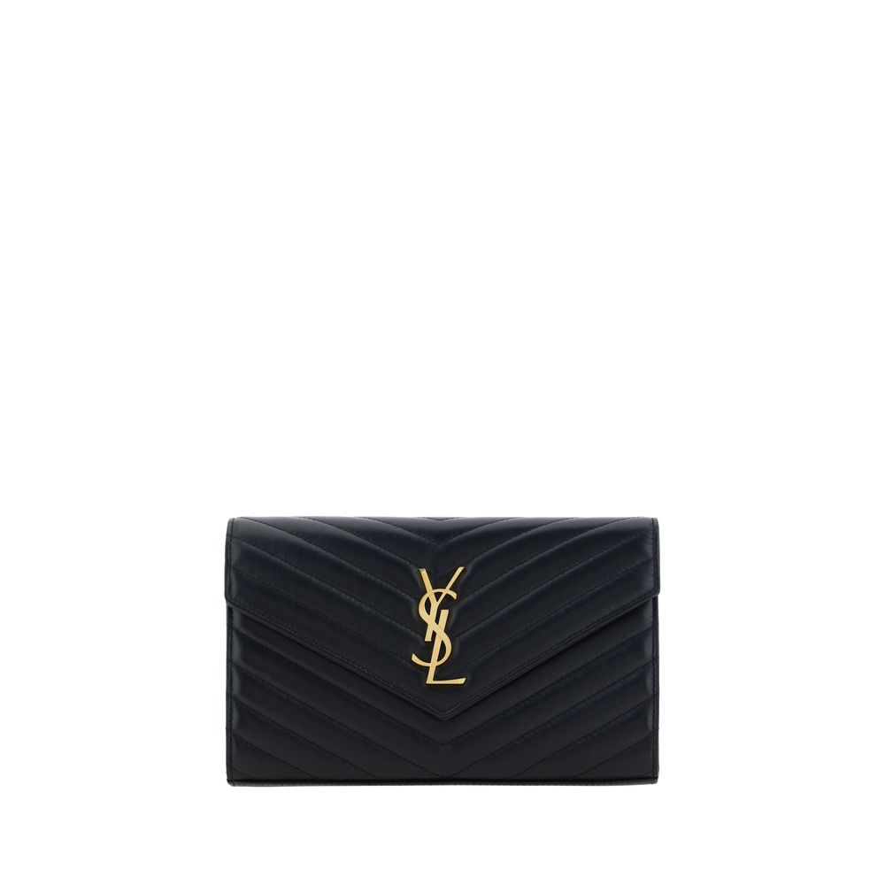Saint Laurent Black Calf Leather Bos Taurus Shoulder Bag Saint Laurent