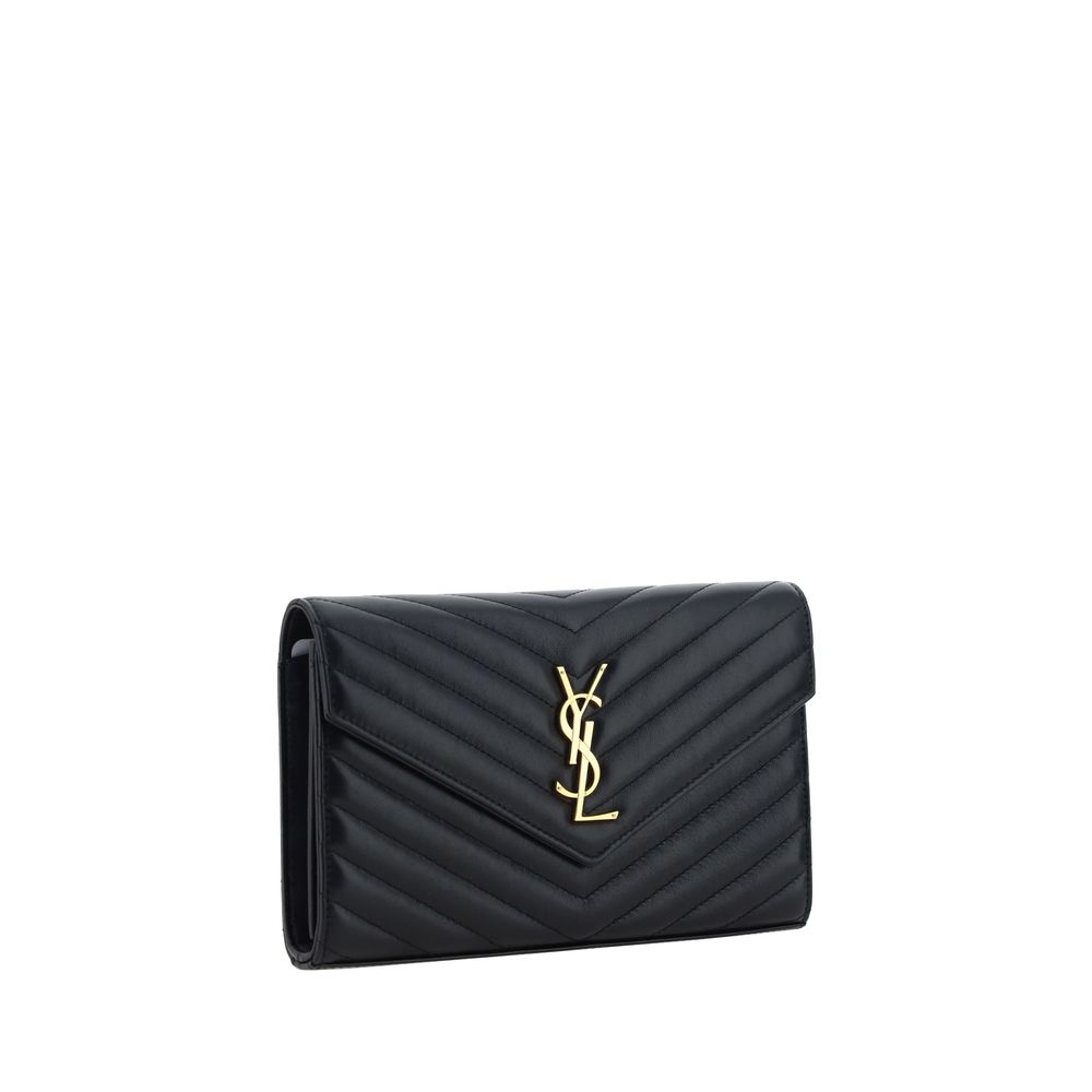 Saint Laurent Black Calf Leather Bos Taurus Shoulder Bag Saint Laurent