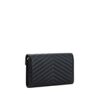 Saint Laurent Black Calf Leather Bos Taurus Shoulder Bag Saint Laurent