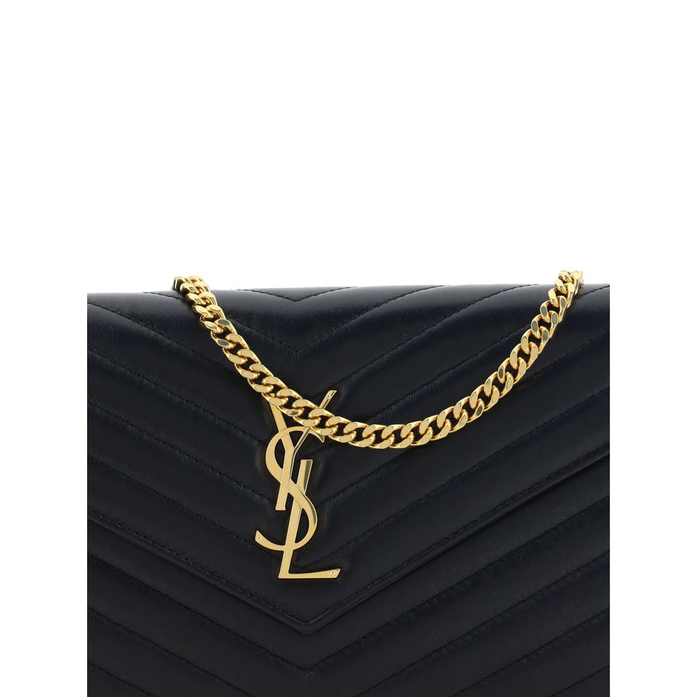 Saint Laurent Black Calf Leather Bos Taurus Shoulder Bag Saint Laurent