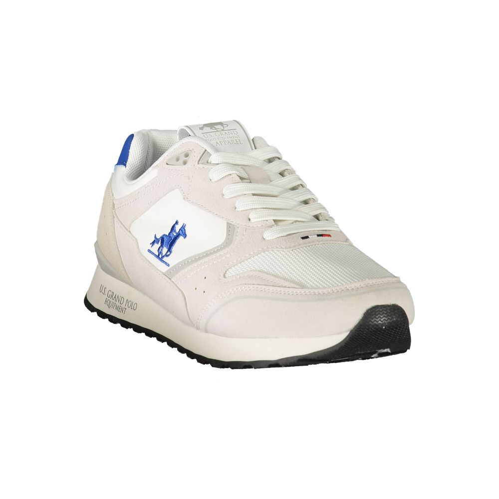 U.S. Grand White Polyester Men's Sneaker U.S. Grand