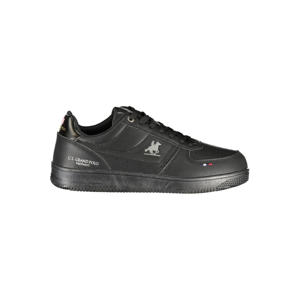 U.S. Grand Black Polyurethane Men's Sneaker U.S. Grand