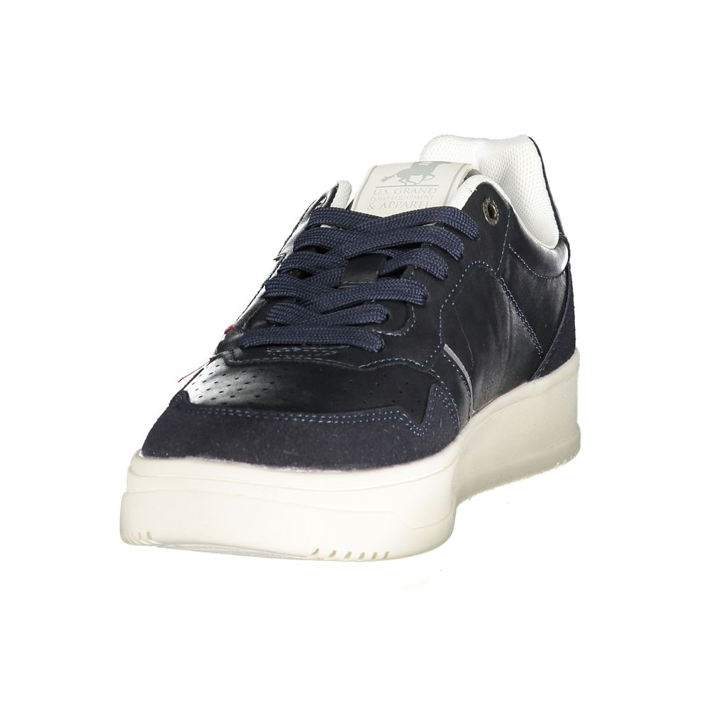 U.S. Grand Blue Polyester Men's Sneaker U.S. Grand