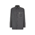 Fendi Gray Cashmere Coat Fendi