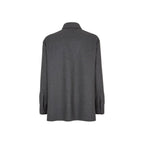 Fendi Gray Cashmere Coat Fendi