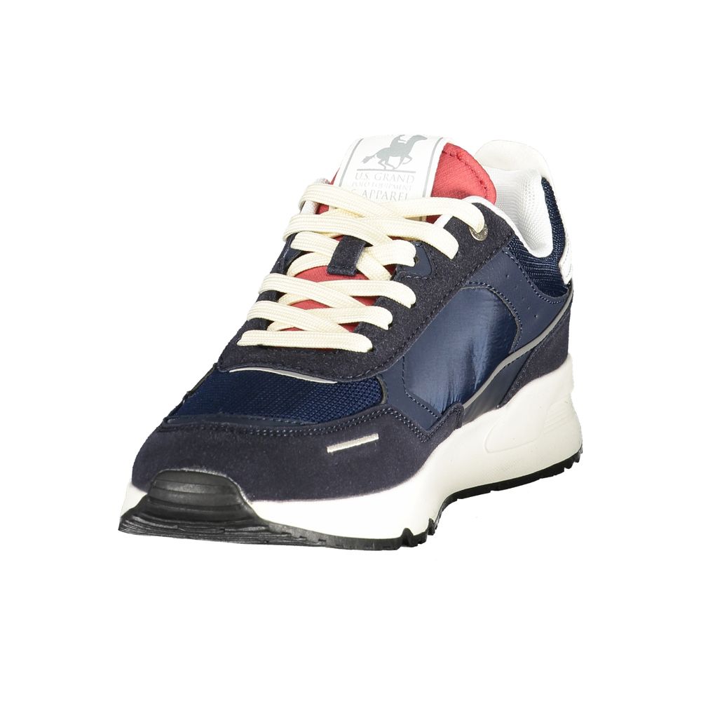 U.S. Grand Blue Polyester Men's Sneaker U.S. Grand