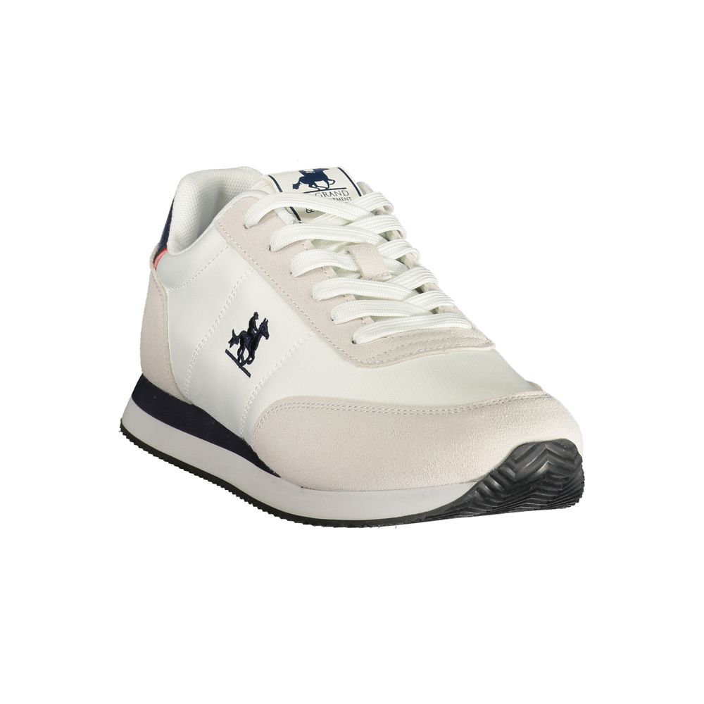 U.S. Grand White Polyester Men's Sneaker U.S. Grand