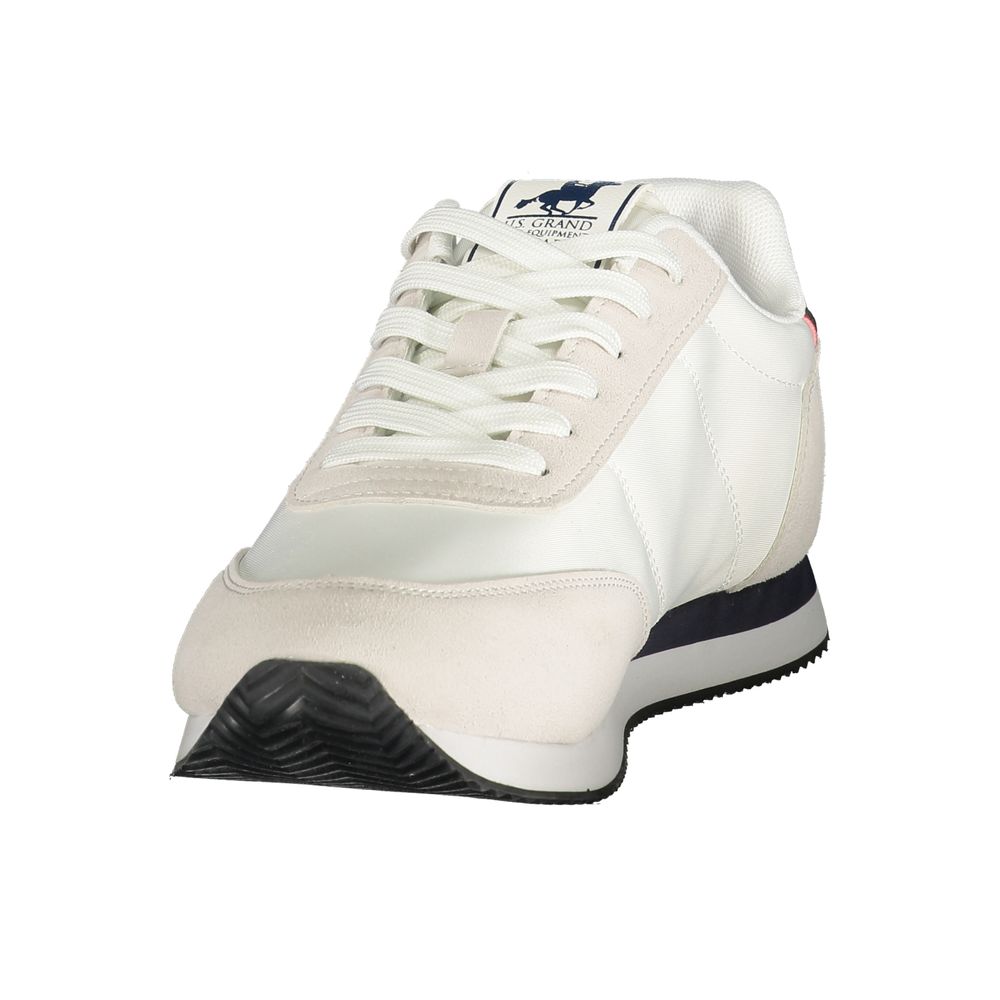 U.S. Grand White Polyester Men's Sneaker U.S. Grand