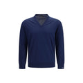 Prada Blue Cotton Sweatshirt Prada