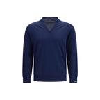 Prada Blue Cotton Sweatshirt Prada