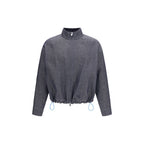 Fendi Blue Linen Denim Jacket Fendi