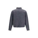Fendi Blue Linen Denim Jacket Fendi
