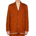 Gucci Brown Cotton Coat Gucci