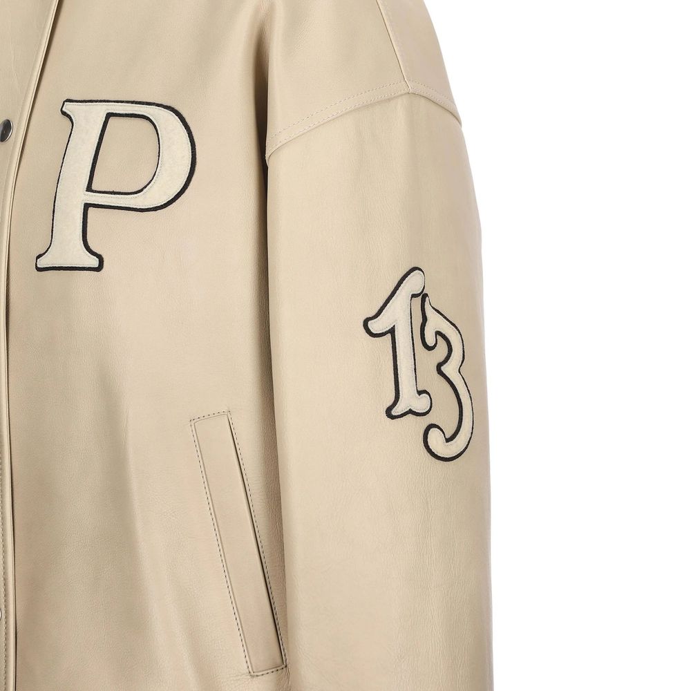Prada Beige Calfskin Bomber Prada