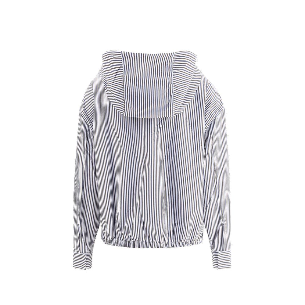 Prada Blue Polyamide Bomber Prada