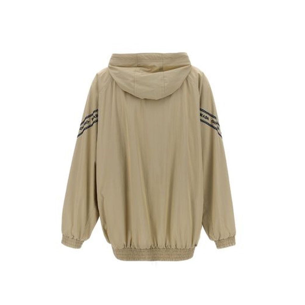 Prada Beige Cotton Shell Jacket Prada