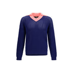 Fendi Blue Cotton Sweatshirt Fendi