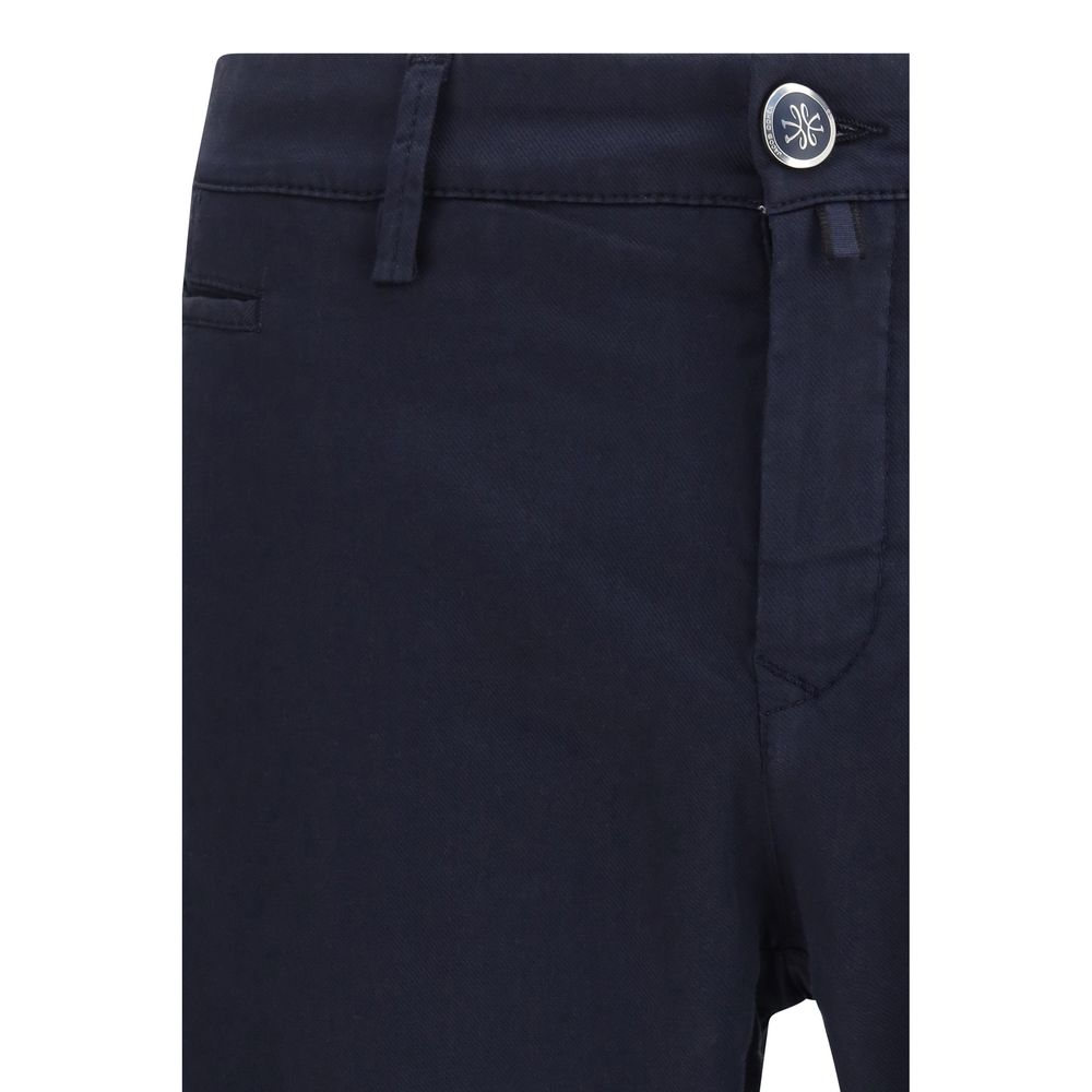 Jacob Cohen Blue Cotton Chino Pants Jacob Cohen
