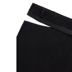 Fendi Black Virgin Wool Long Skirt Fendi