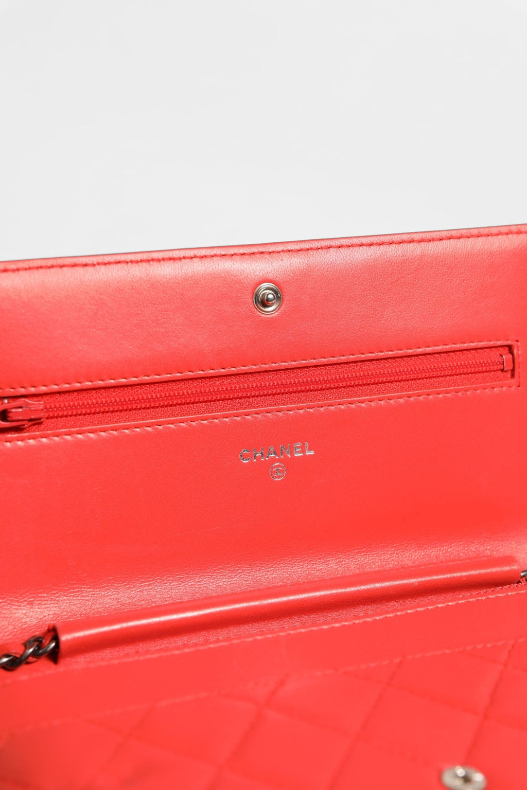Chanel Boy Wallet on Chain Red Lambskin Chanel