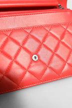 Chanel Boy Wallet on Chain Red Lambskin Chanel