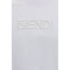 Fendi White Cotton T-Shirt Fendi