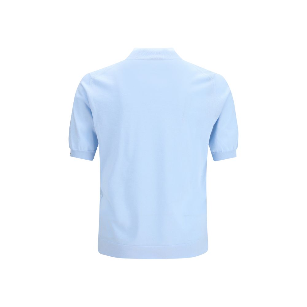 Prada Blue Cotton Sweatshirt Prada