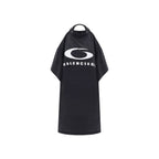 Balenciaga Black Cotton Casual Dress Balenciaga