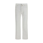 Jacob Cohen White Cotton Straight-Leg Jeans Jacob Cohen