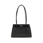 Prada Black Calf Leather Bos Taurus Shoulder Bag Prada