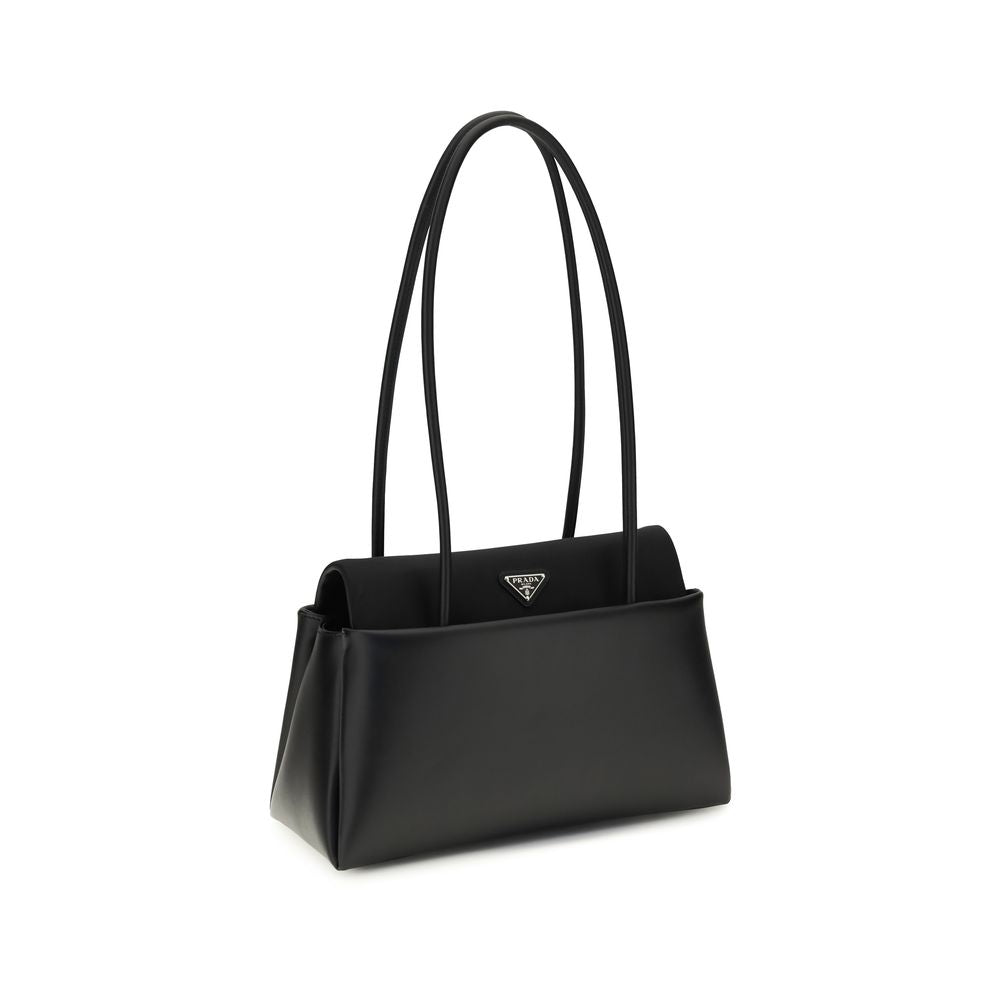 Prada Black Calf Leather Bos Taurus Shoulder Bag Prada