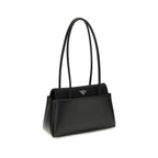 Prada Black Calf Leather Bos Taurus Shoulder Bag Prada