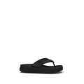 Prada Brown Calf Leather Bos Taurus Flat Sandals Prada