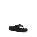 Prada Brown Calf Leather Bos Taurus Flat Sandals Prada
