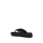 Prada Brown Calf Leather Bos Taurus Flat Sandals Prada