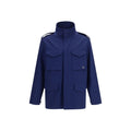 Valentino Blue Cotton Coat Valentino