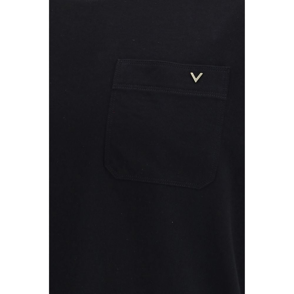 Valentino Black Cotton T-Shirt Valentino