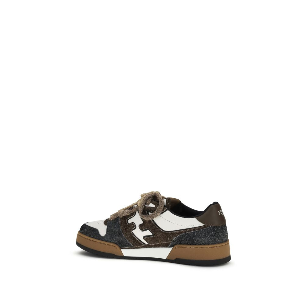 Fendi Multicolor Calf Leather Bos Taurus Low Top Sneakers Fendi