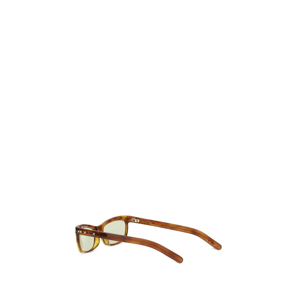 Valentino Garavani Brown Acetate Sunglasses Valentino Garavani