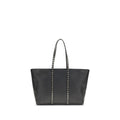 Valentino Garavani Black Calf Leather Bos Taurus Shoulder Bag Valentino Garavani