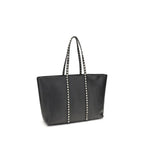 Valentino Garavani Black Calf Leather Bos Taurus Shoulder Bag Valentino Garavani