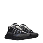 Versace Black Fabric Athletic Sneakers Versace