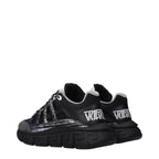 Versace Black Fabric Athletic Sneakers Versace