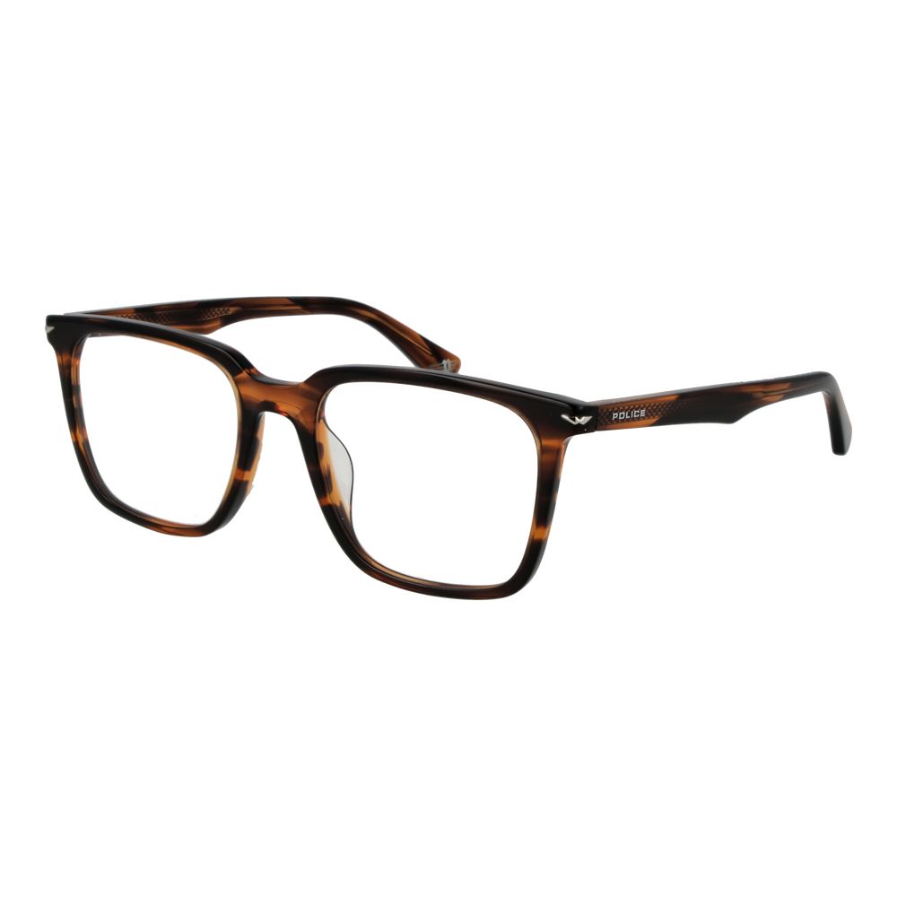 Police Brown Cellulose Acetate Glasses (Frames) Police