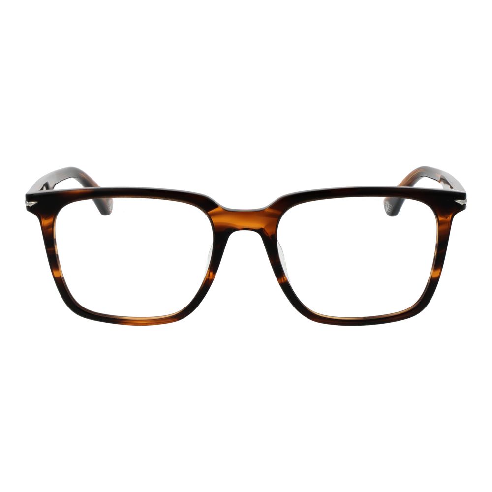 Police Brown Cellulose Acetate Glasses (Frames) Police