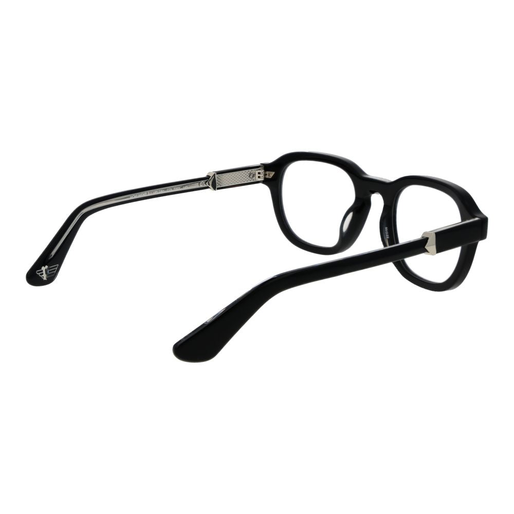 Police Black Cellulose Acetate Glasses (Frames) Police