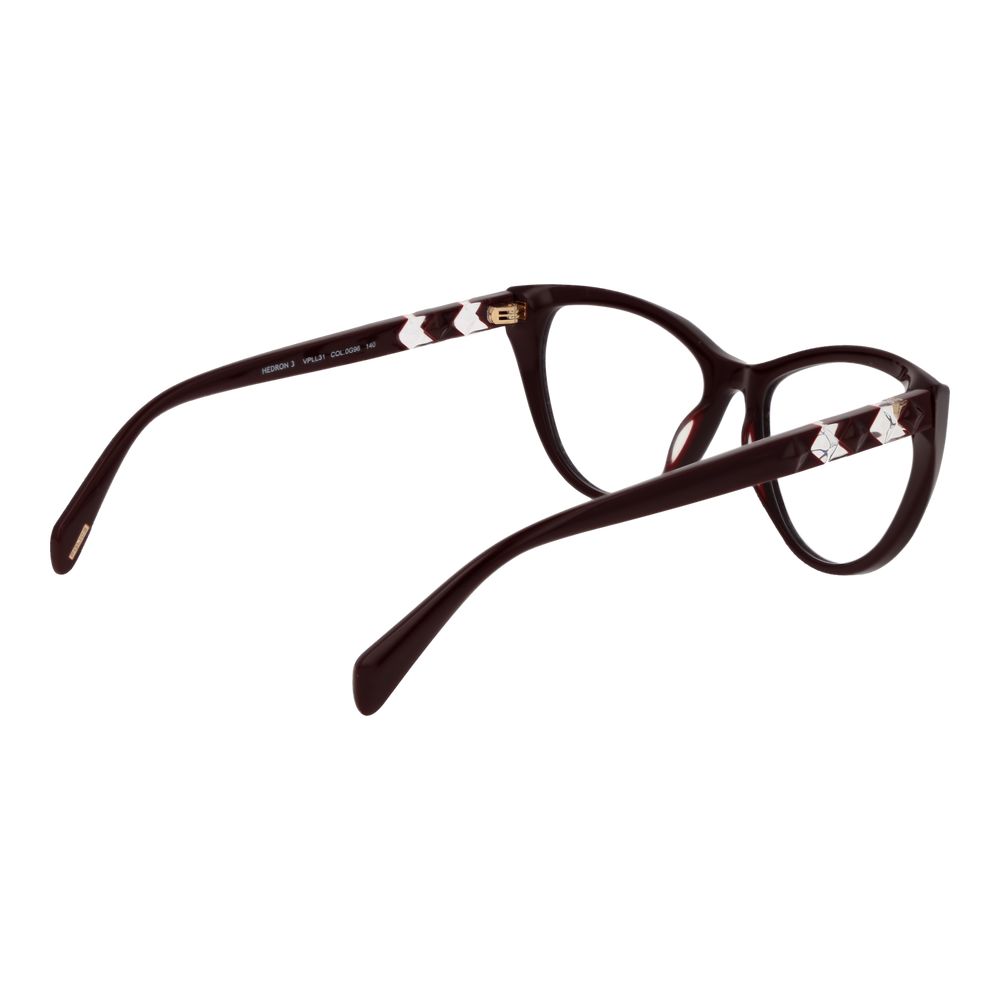 Police Burgundy Plastic Glasses (Frames) Police