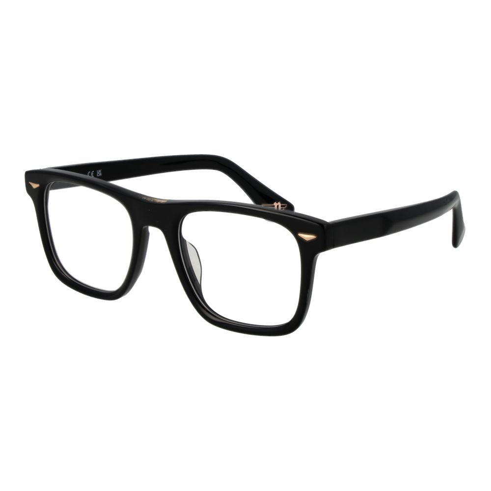 Police Black Cellulose Acetate Glasses (Frames) Police