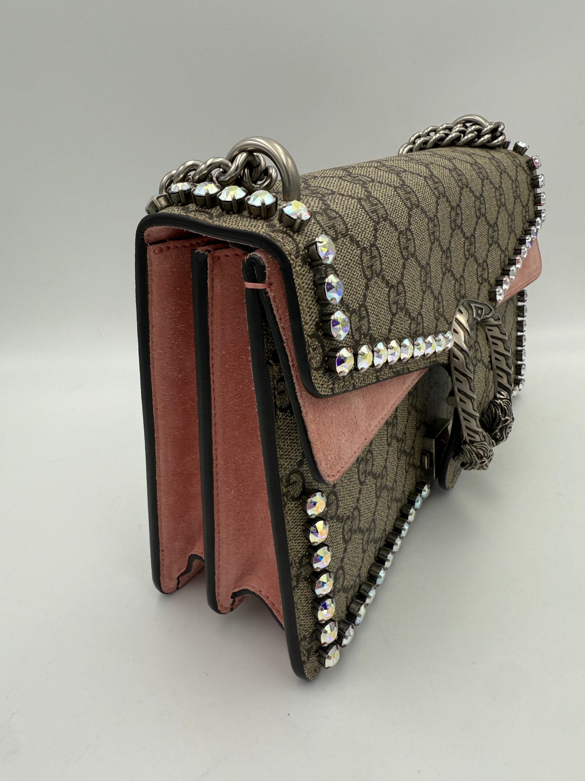 Gucci GUCCI DIONYSUS GG Supreme with Diamantes Handbag Gucci